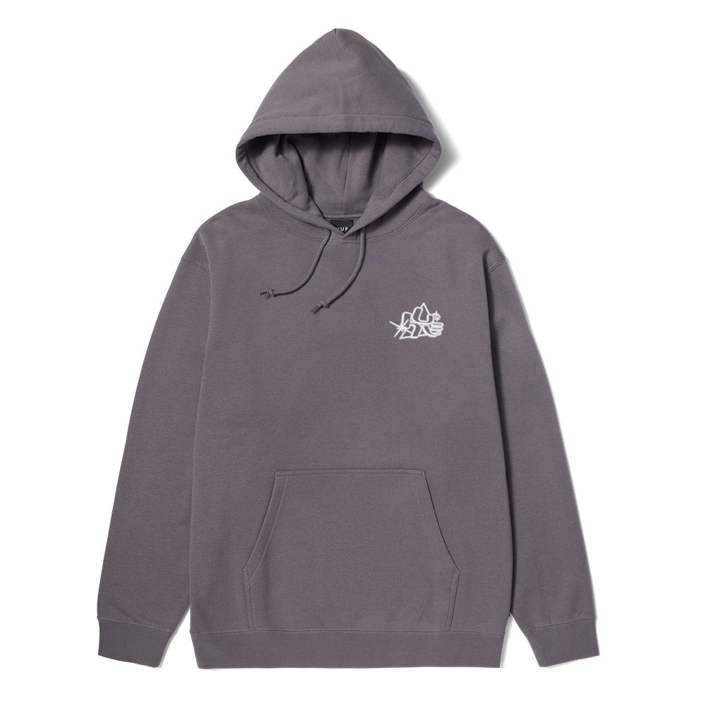 HUF GLOW PO HOODIE PURPLE