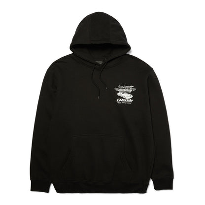 HUF X GREDDY BODY WORKS HOOD BLACK