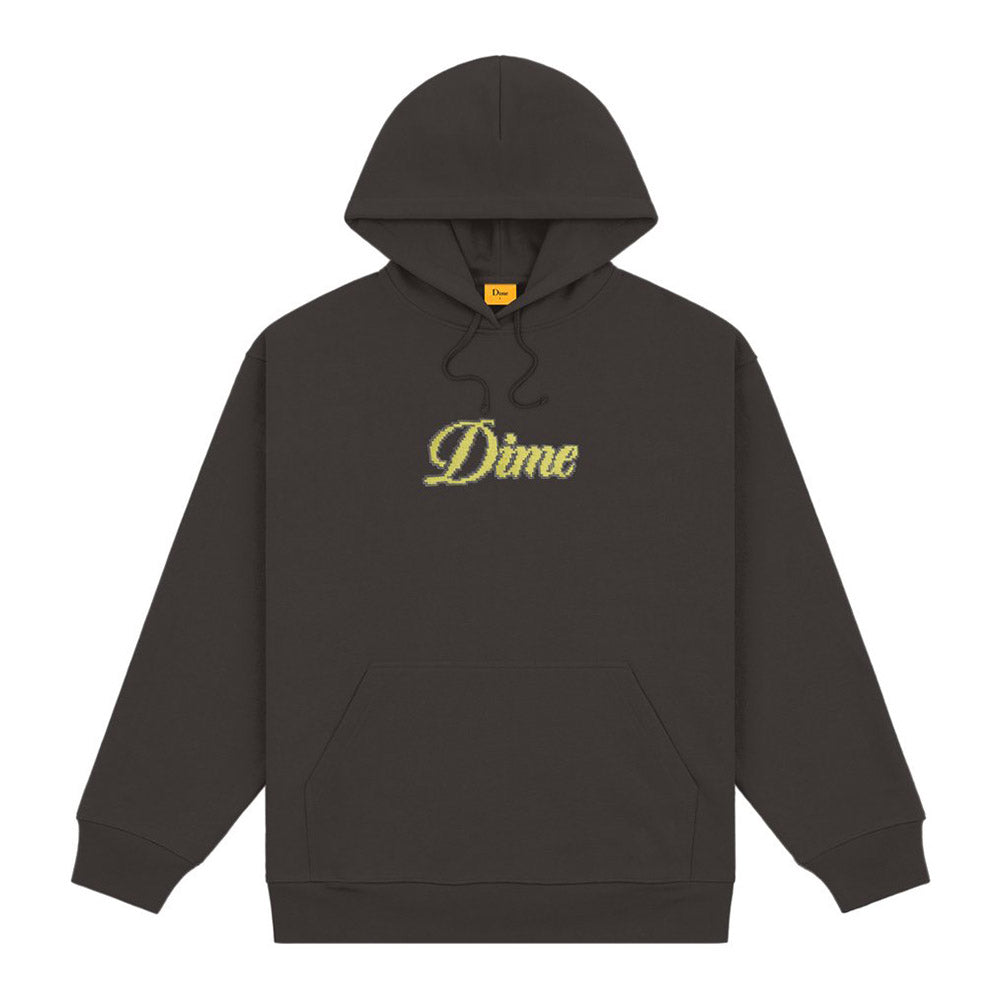 DIME PIXEL CURSIVE HOODIE BLACK