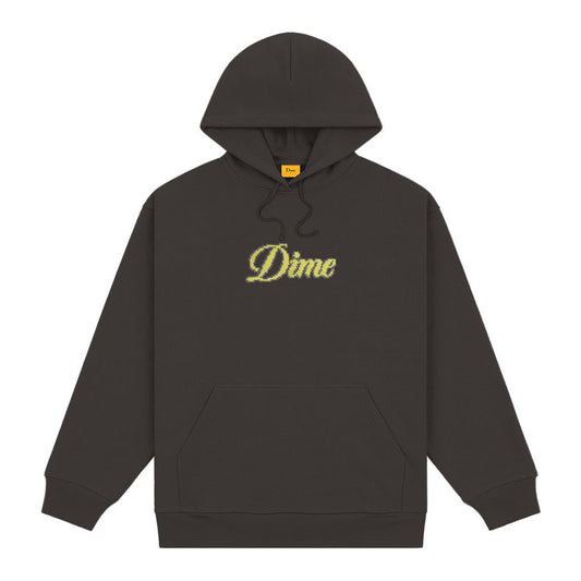 DIME PIXEL CURSIVE HOODIE BLACK