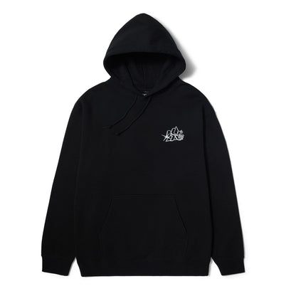 HUF GLOW HOODIE BLACK