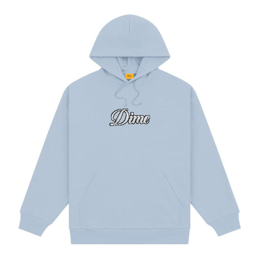 DIME PIXEL CURSIVE HOODIE LIGHT BLUE