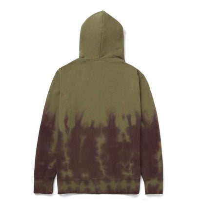 HUF HARTFORD TIEDYE HOODIE OLIVE