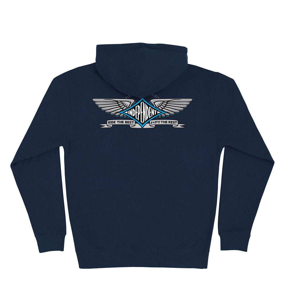 INDEPENDENT RTB PILOT ZIP HOODIE NAVY