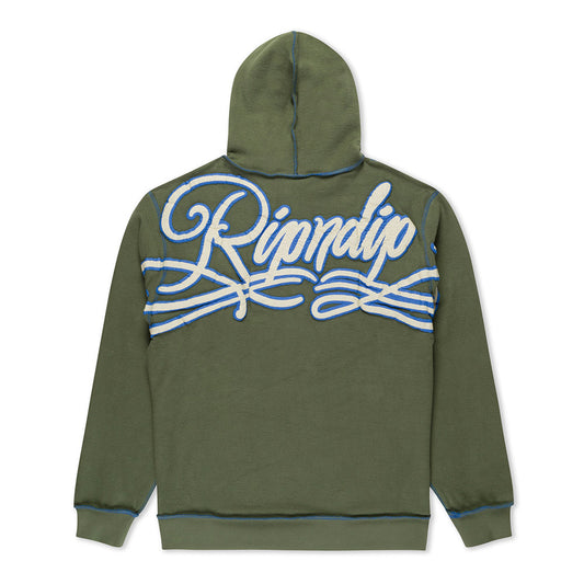 RIPNDIP DELTRESTO HOODIE DARK GREEN