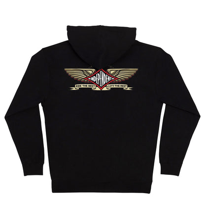 INDEPENDENT RTB PILOT ZIP HOODIE BLACK