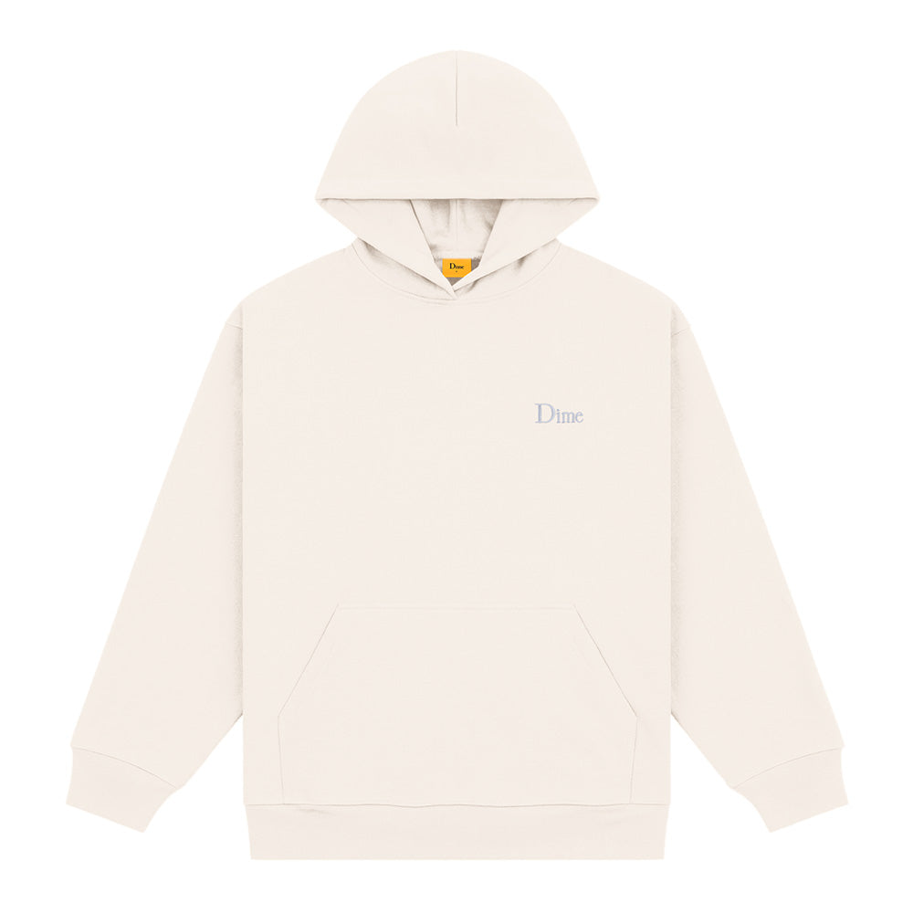 DIME CLASSIC SMALL LOGO HOODIE CREAM