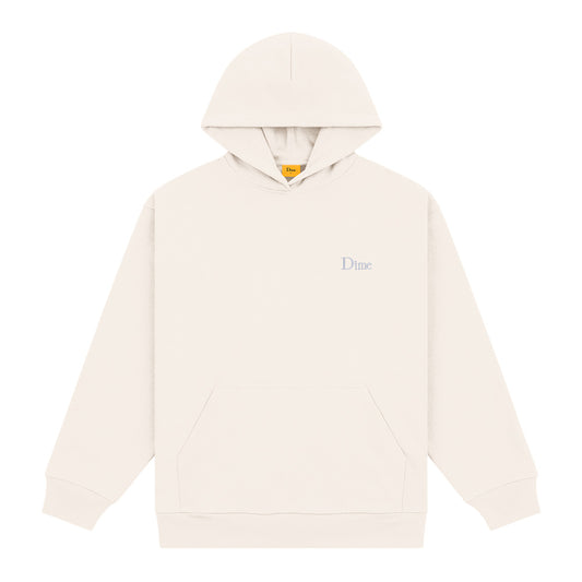 DIME CLASSIC SMALL LOGO HOODIE CREAM