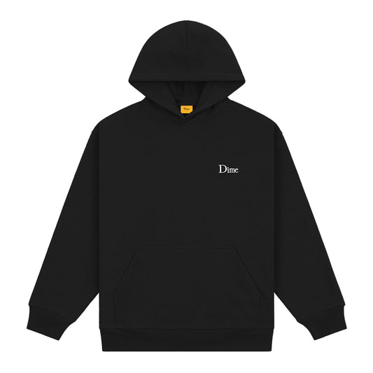 DIME CLASSIC SMALL LOGO HOODIE BLACK