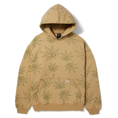 HUF PLANTLIFE FLEECE HOODIE KHAKI