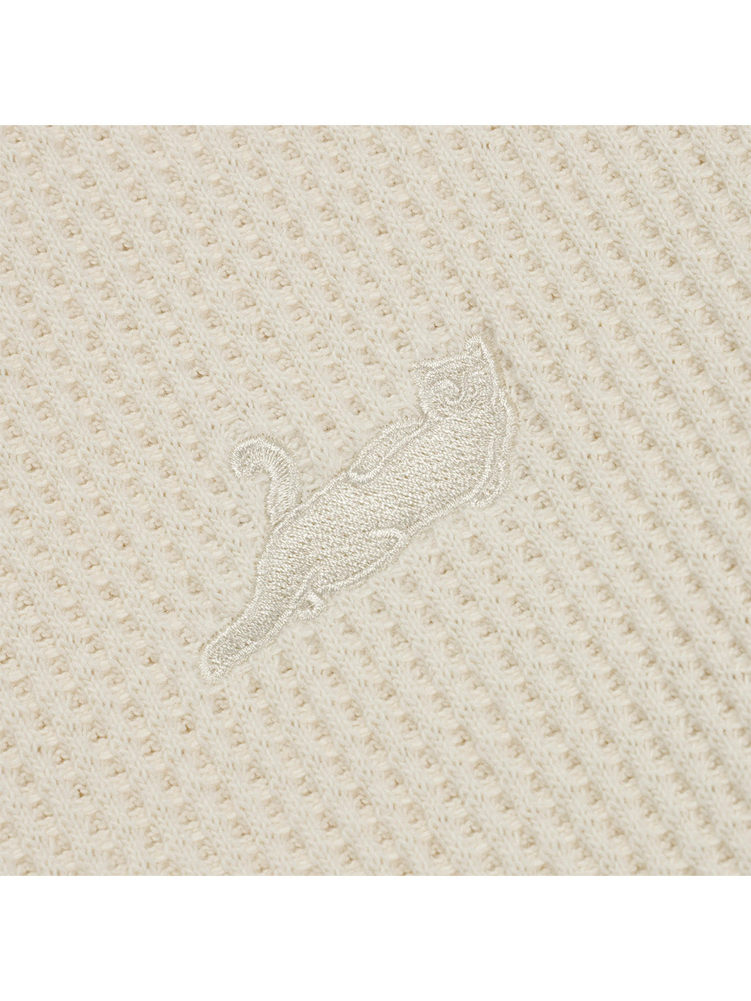 Castanza Waffle Knit Ls Cream