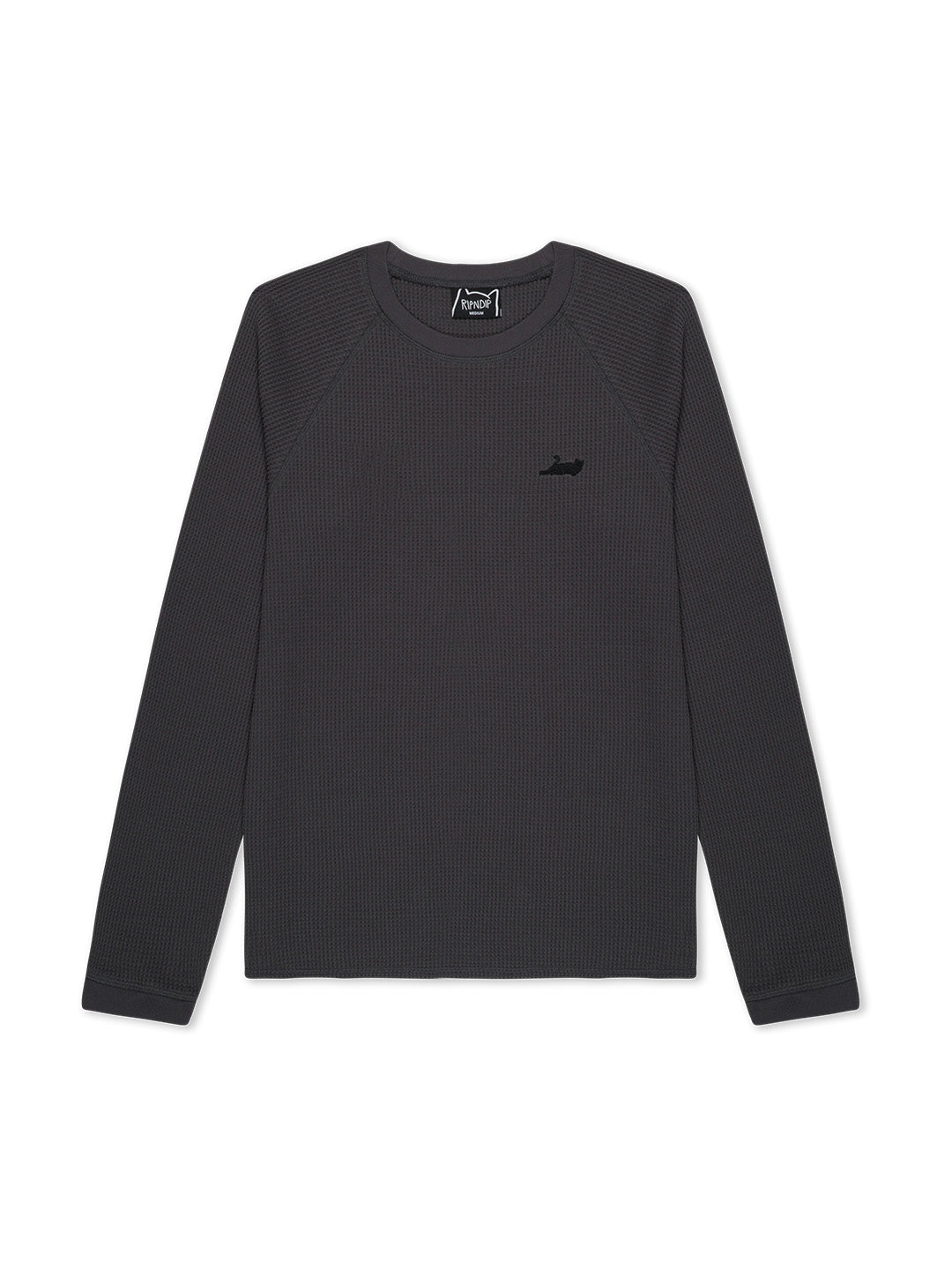 Castanza Waffle Knit Ls Black