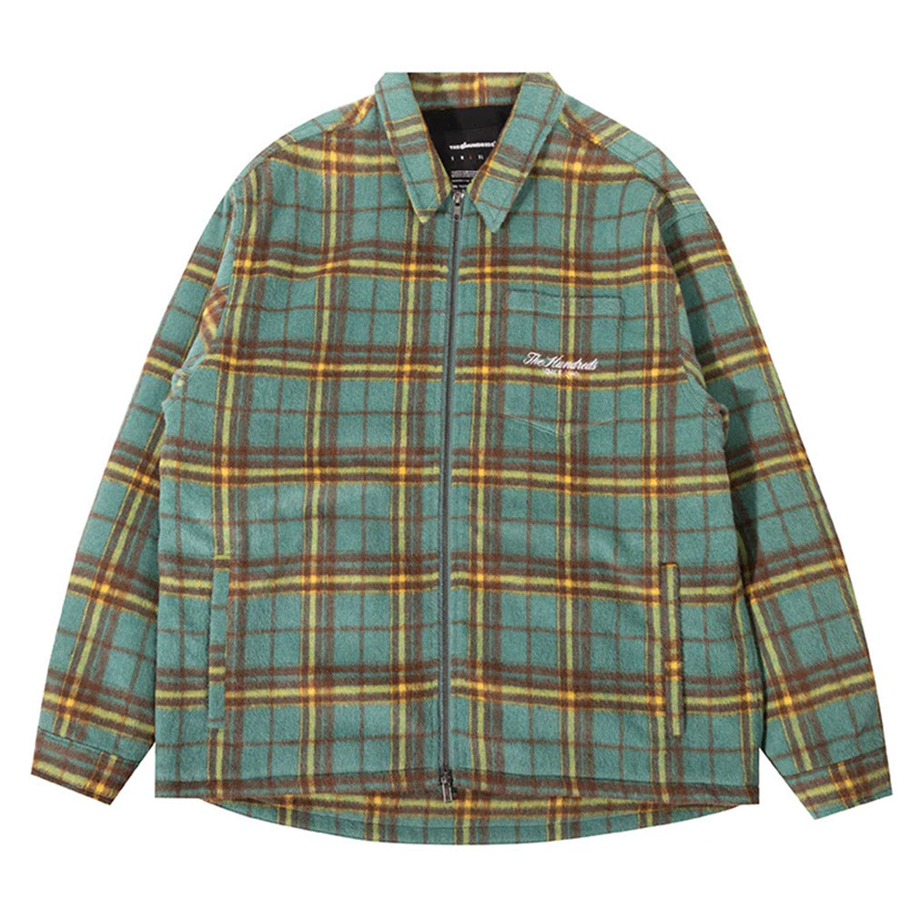 THE HUNDREDS SEVILLE PLAID WOVEN TURQUOISE