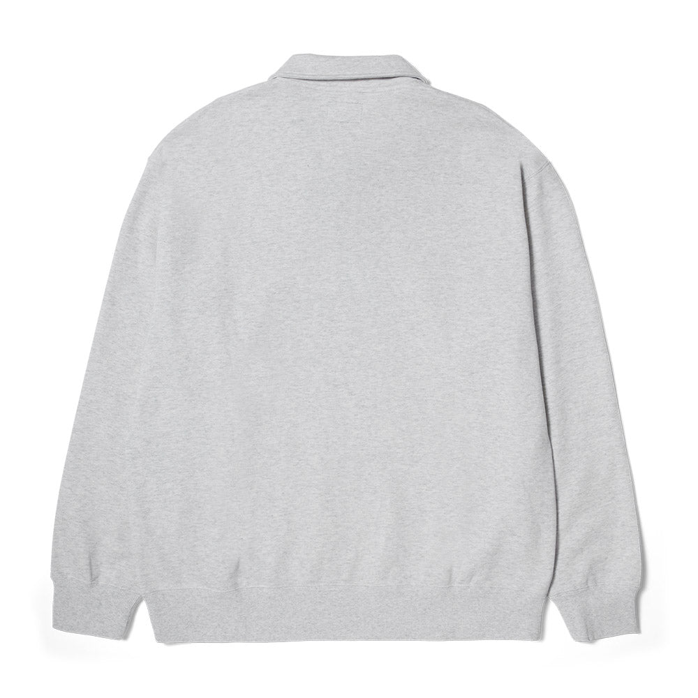 HUF SLATE QUARTER ZIP FLEECE  GREY