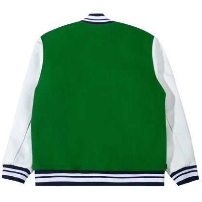 THE HUNDREDS LIGHTS VARSITY JACKET GREEN