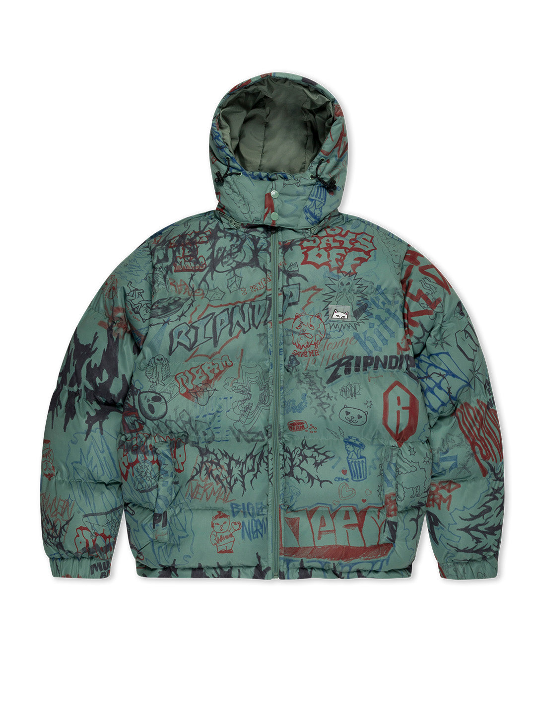 Marker Puffer Jacket Olive