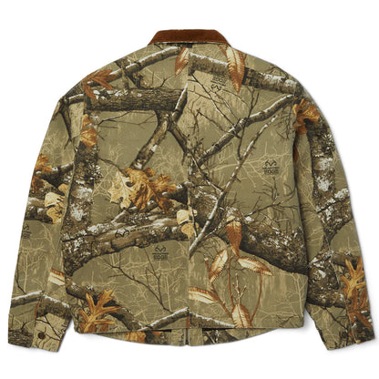 HUF X REALTREE MEGABLAST WORK JACKET GREEN CAMO