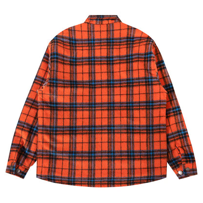 THE HUNDREDS SEVILLE PLAID WOVEN ORANGE