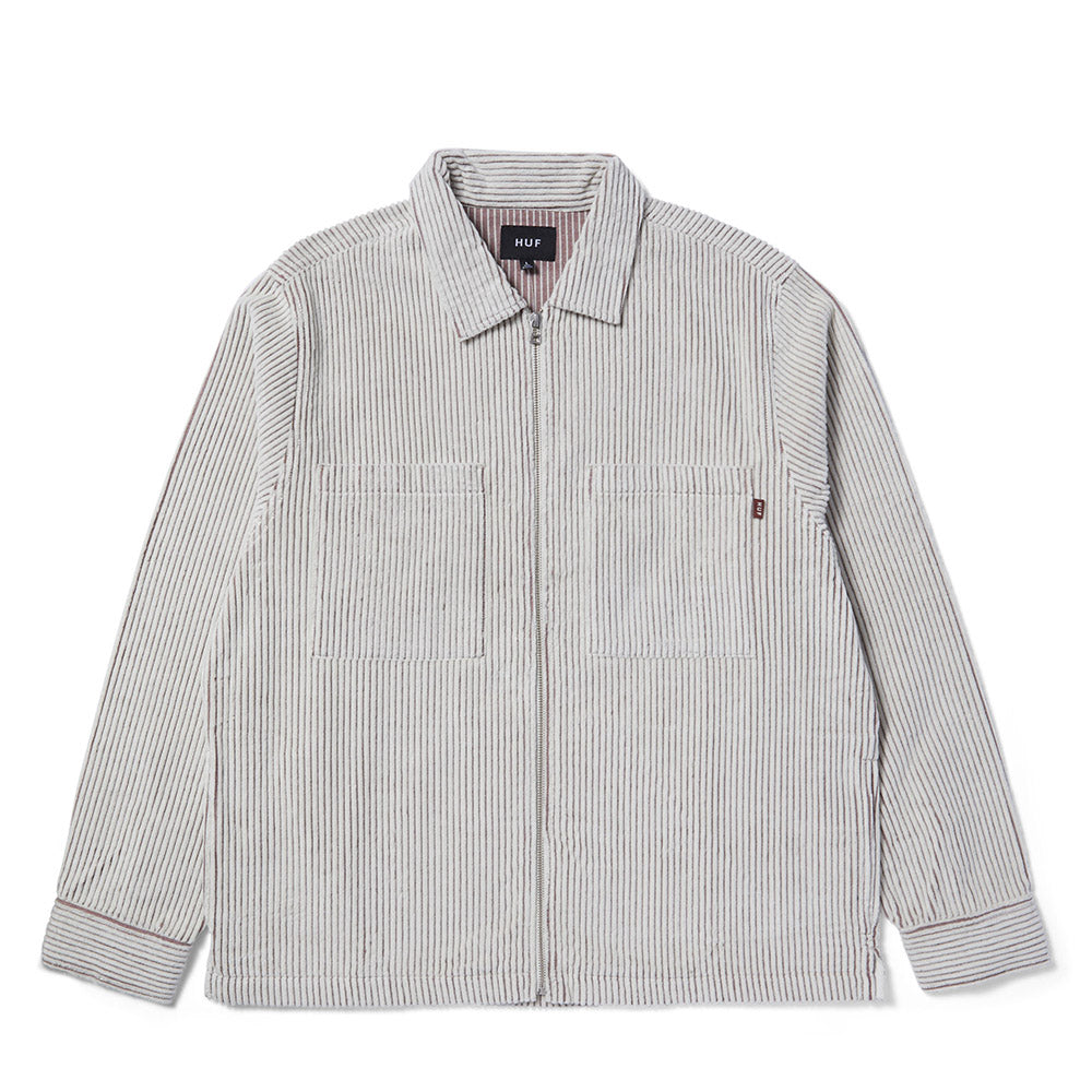 HUF TWO TONE CORD ZIP SHACKET CREAM
