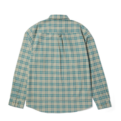 HUF MODAL LS PLAID SHIRT CREAM