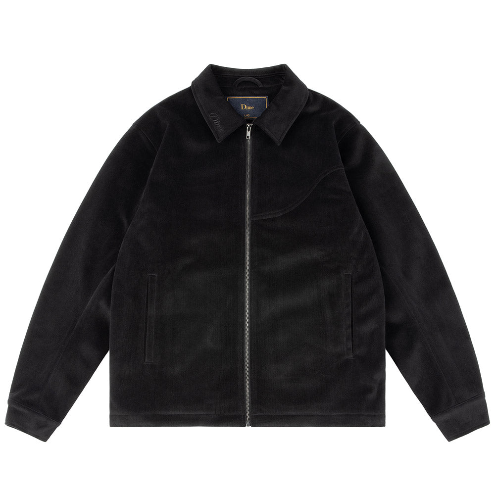 DIME CORD ZIP JACKET BLACK