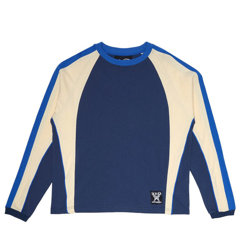 WKND PANEL LONG SLEEVE NAVY BLUE