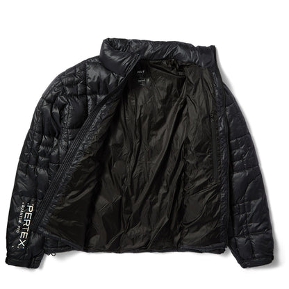 HUF PERTEX PUFFER JACKET  BLACK