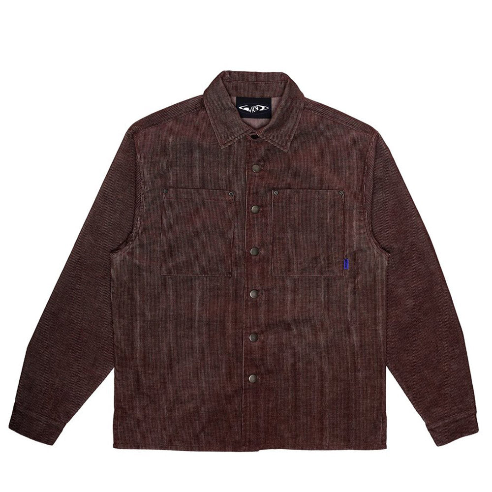 WKND MAJOR CORD BUTTON UP BROWN