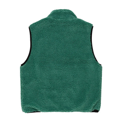 STUSSY SHERPA REVERSIBLE VEST TURQUOISE