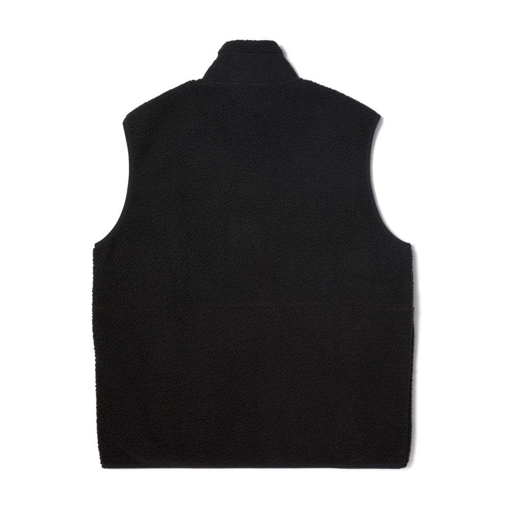 HUF SONOMA HIGH PILE VEST BLACK