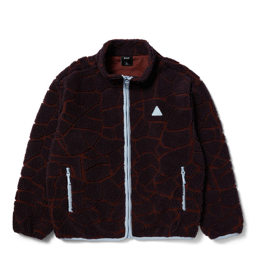 HUF QUAKE PILE FLEECE BURGUNDY