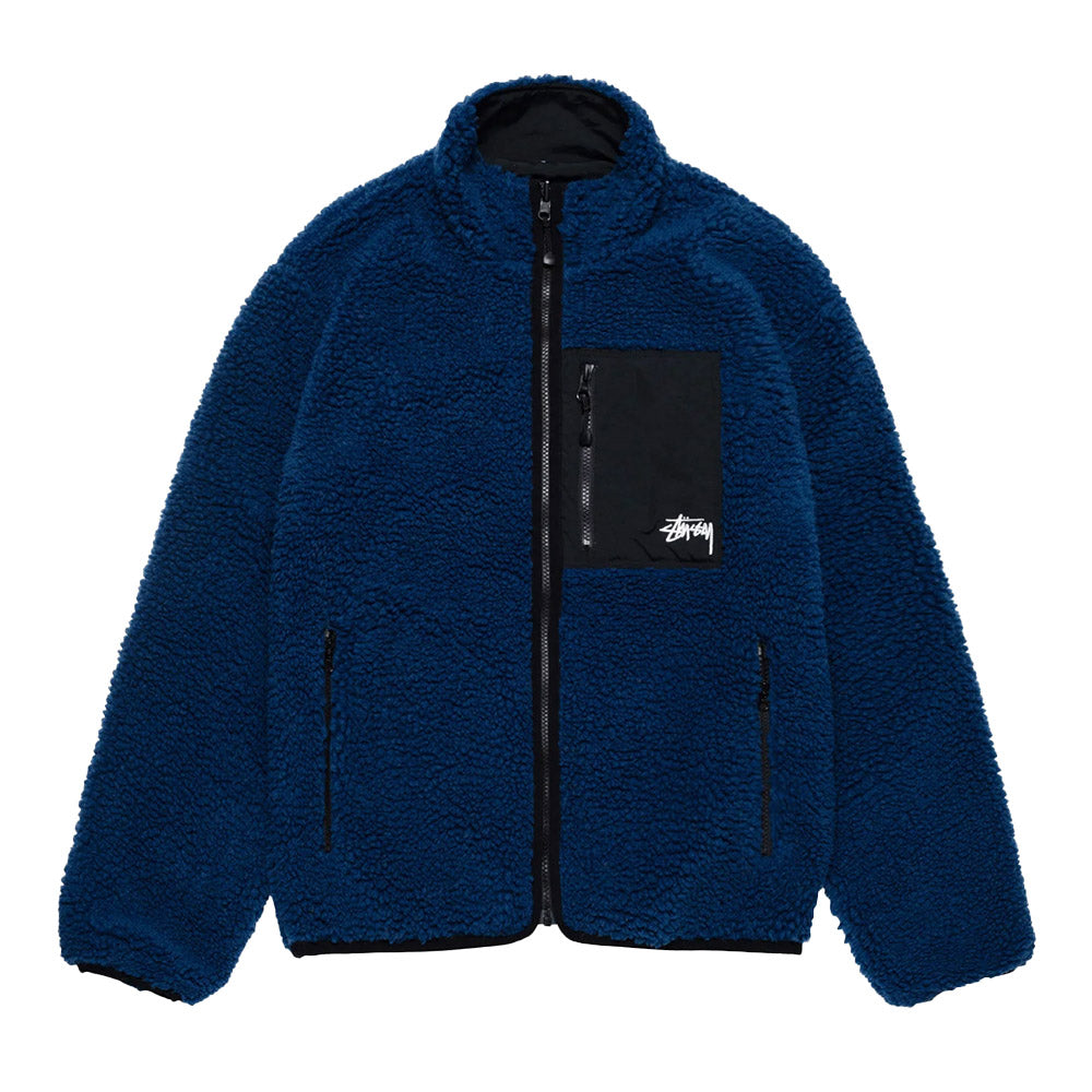 Sherpa Reversible Jacket Navy Blue