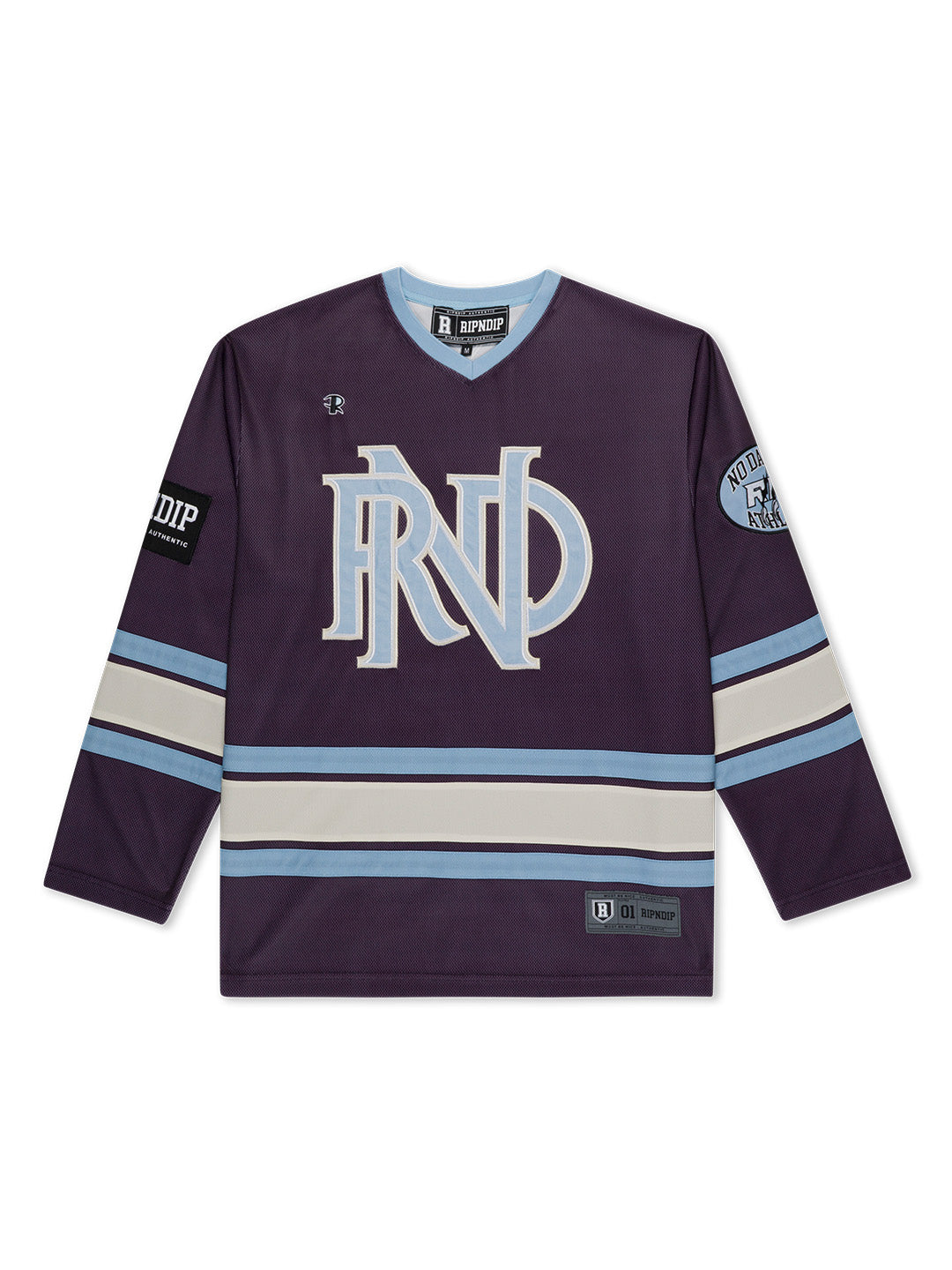 No Days Off Hockey Jersey Purple