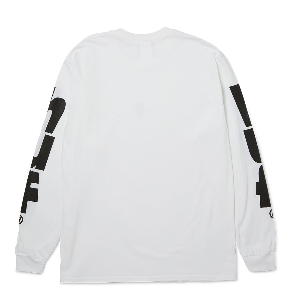 HUF MEGABLAST LS TEE WHITE