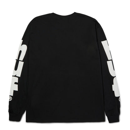 HUF MEGABLAST LS TEE BLACK