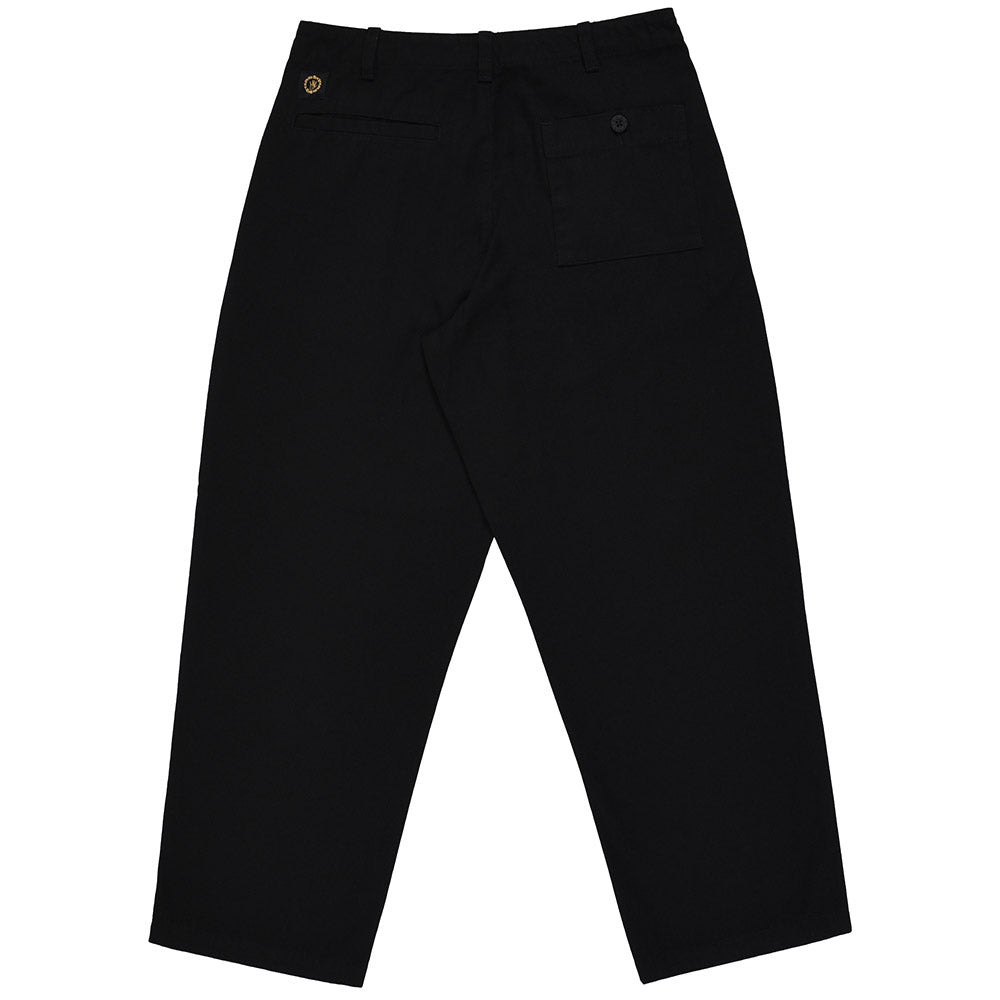 QUASI WARREN TROUSER PANT BLACK