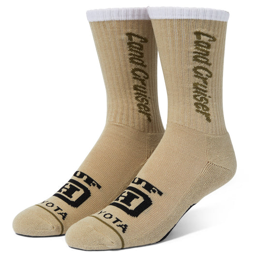 HUF X TOYOTA LAND CRUISER SOCKS KHAKI