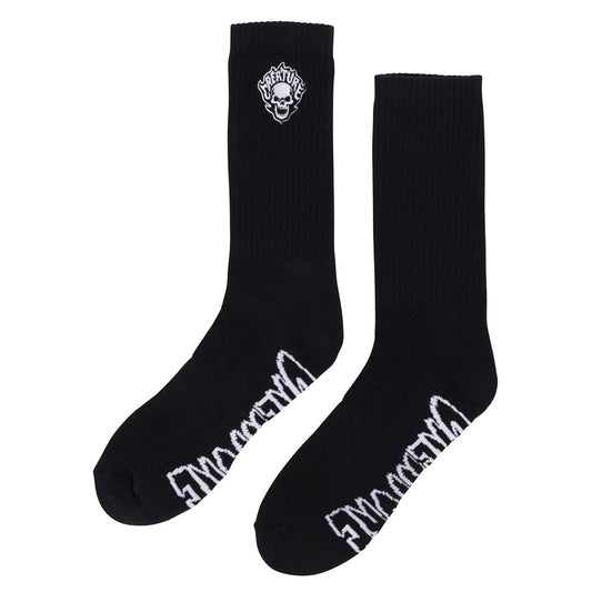 CREATURE BONEHEAD FLAME SOCKS BLACK