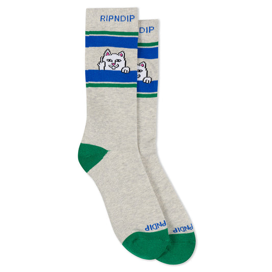 RIPNDIP PEEKING NERMAL SOCKS GREY