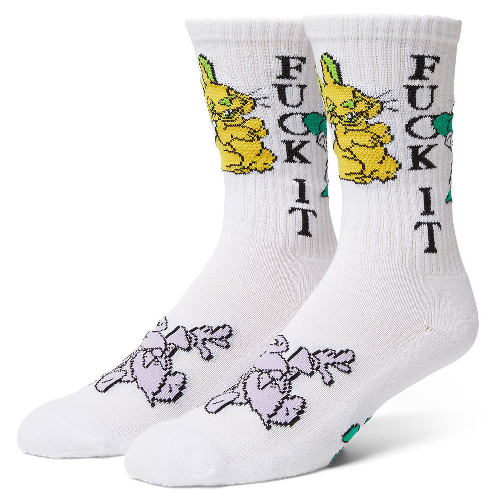 HUF TRIP CREW SOCK WHITE