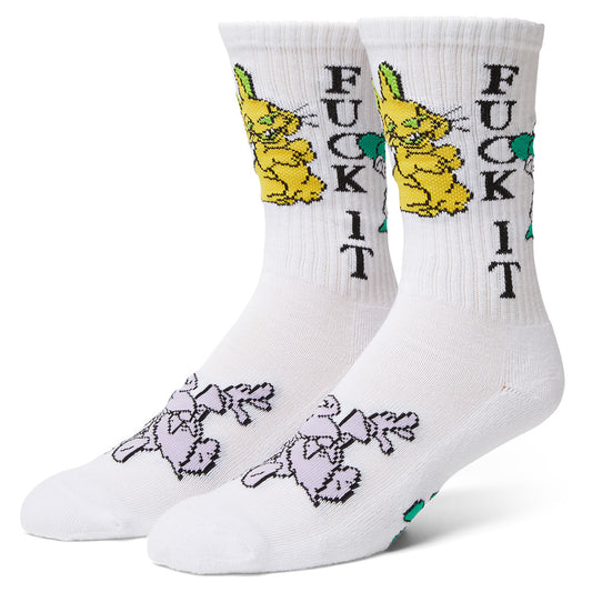 HUF TRIP CREW SOCK WHITE