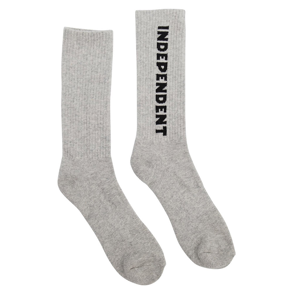 INDEPENDENT BASELINE MID CREW SOCKS GREY