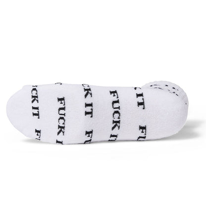HUF FUCK IT 1/4 SOCK WHITE
