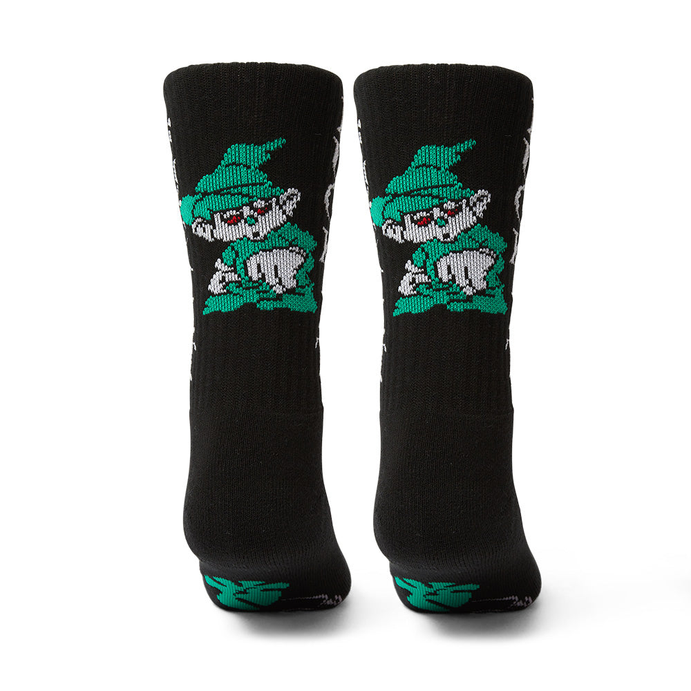 HUF TRIP CREW SOCK BLACK