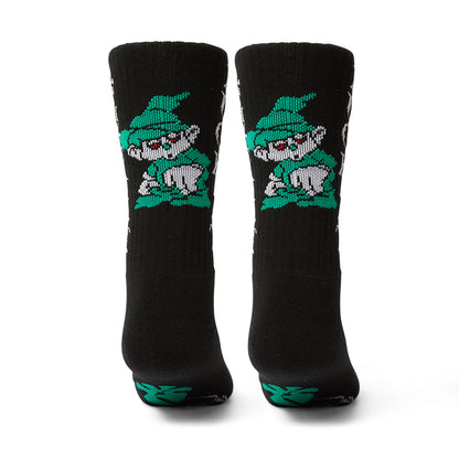 HUF TRIP CREW SOCK BLACK