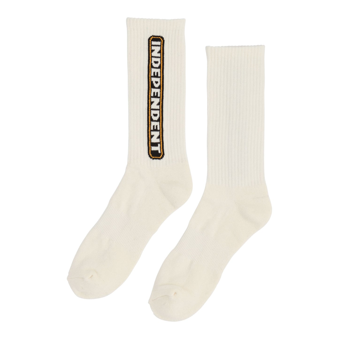 INDEPENDENT BAR LOGO SOCKS CREAM