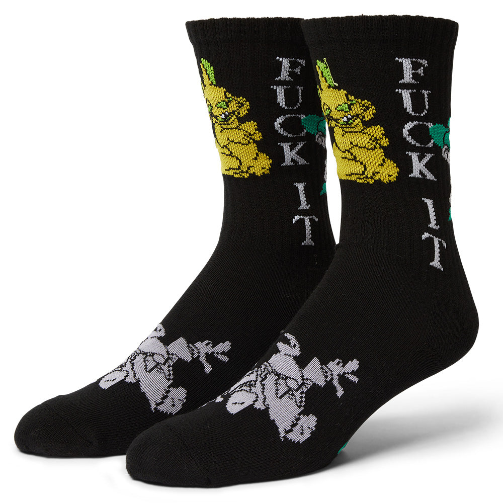 HUF TRIP CREW SOCK BLACK