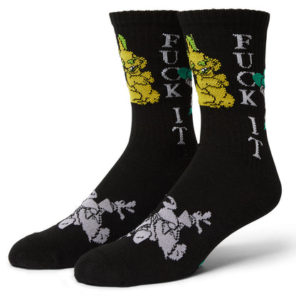 HUF TRIP CREW SOCK BLACK