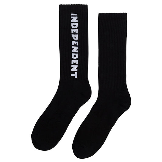 INDEPENDENT BASELINE MID CREW SOCKS BLACK