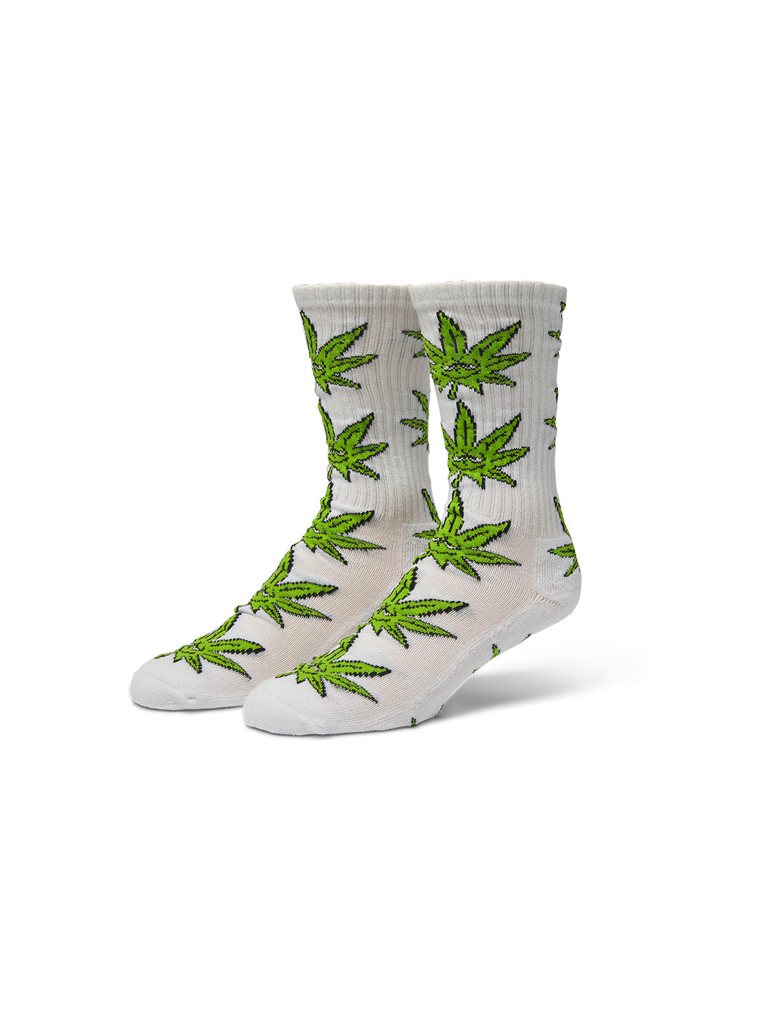 Green Buddy Sock White
